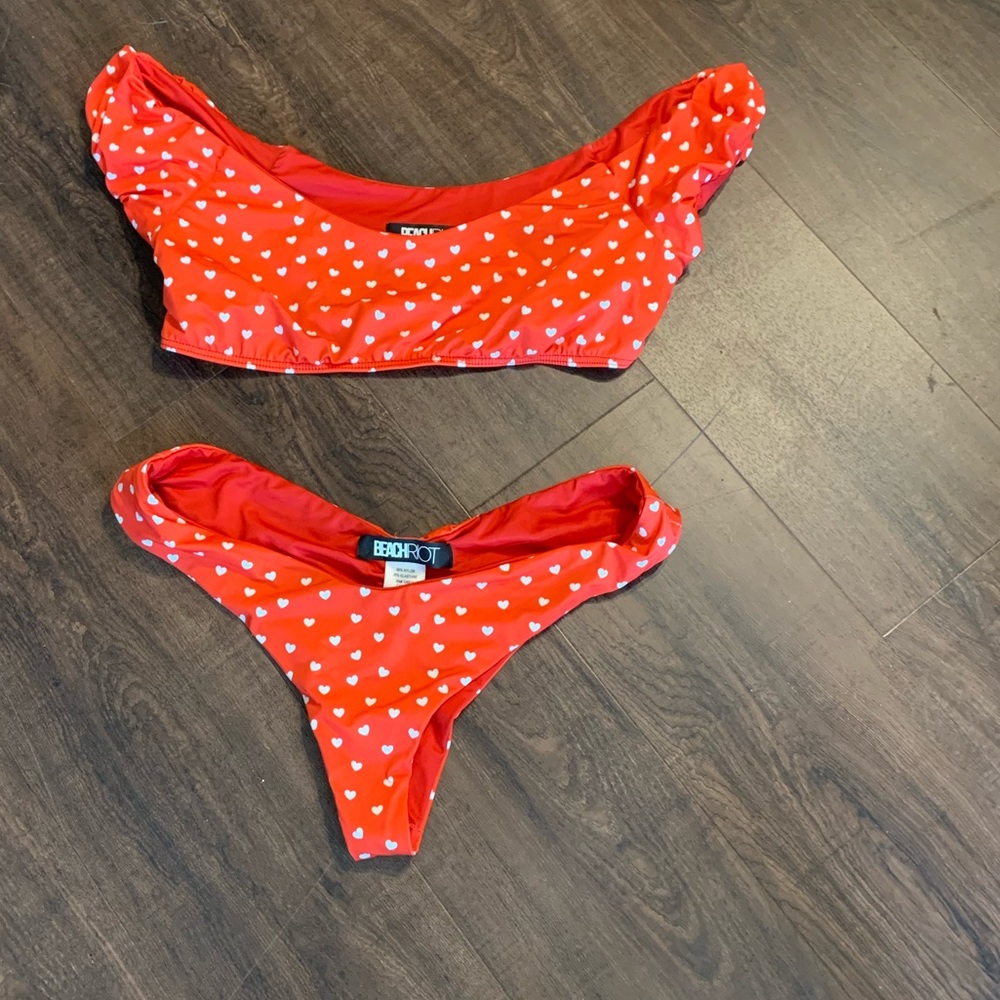 Beach Riot Heart Bikini Set